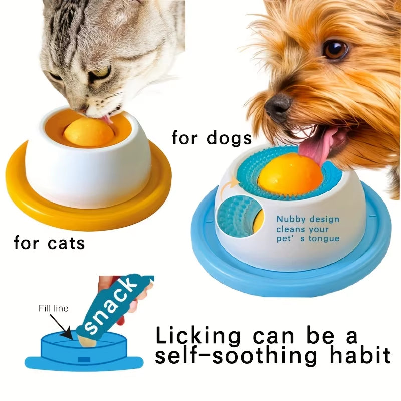 Pet Licking Bowl - Slow Feeder for Dogs & Cats