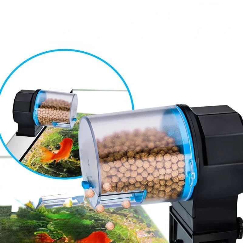 Automatic Fish Tank Feeder Intelligent Timing Automatic Feeder Aquarium Goldfish Feeder Capacity Fish Aquarium Feeding Apparatus