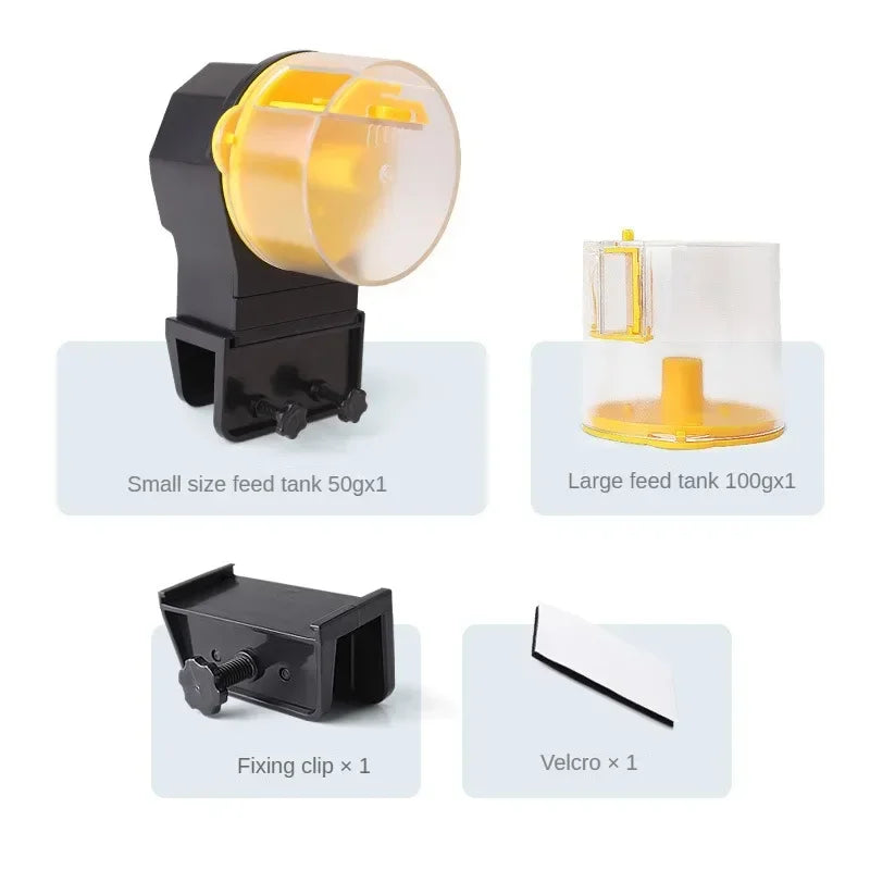 Automatic Fish Tank Feeder Intelligent Timing Automatic Feeder Aquarium Goldfish Feeder Capacity Fish Aquarium Feeding Apparatus